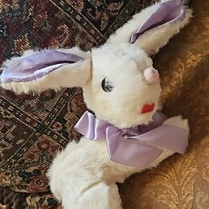 90s Tyco Bunny Satin  Rabbit 1990s  Plush Stuffed Animal Toy Rare